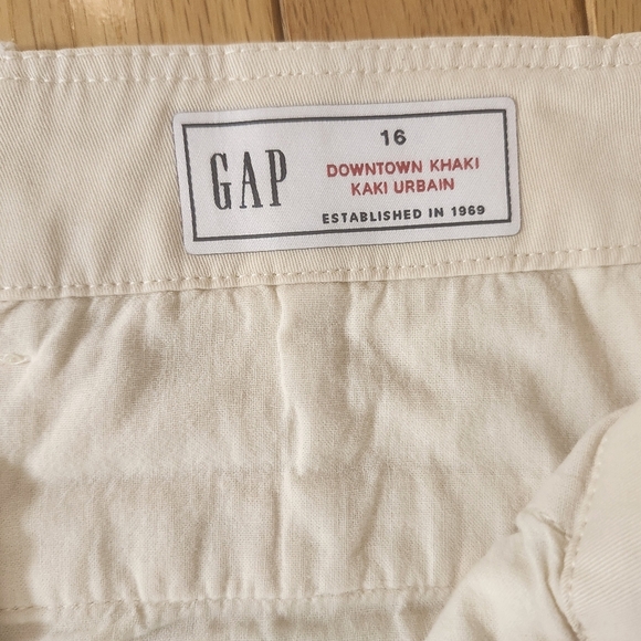 GAP Mid-Rise Downtown Khaki Pants Sz 16 Fall Back To School Teacher Work - Picture 5 of 16